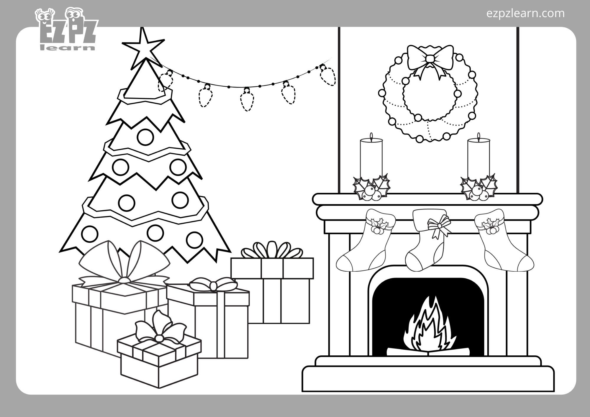 Christmas Coloring Tree